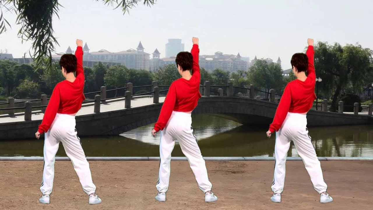 夏天健身操《天生一對》背面演示，適合大眾，簡單一學就會#笑春風廣場舞