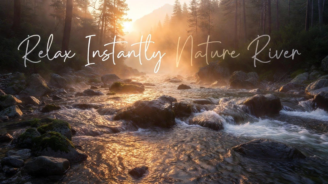 Pure Nature Forest River & Wild Birds Singing | Ambient Nature for Sleep