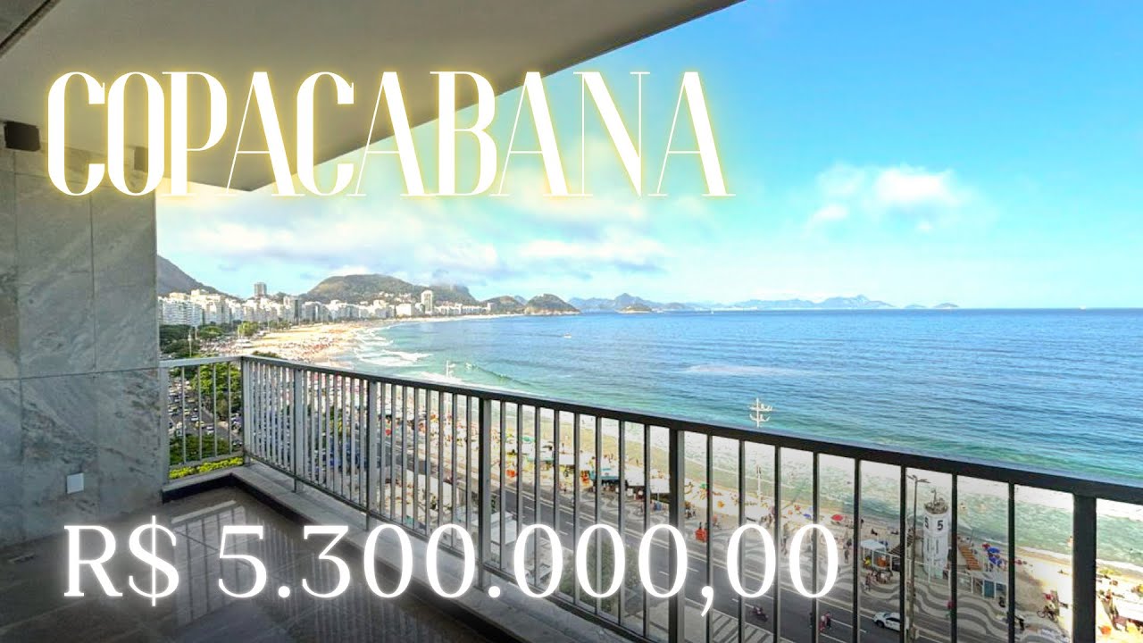 Apartamento Frontal Mar Reformado em Copacabana | Posto 5 Rio de Janeiro✨