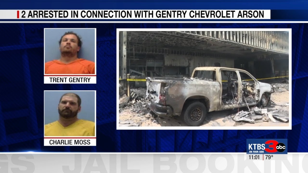 2 ARRESTED IN GENTRY FIRE
