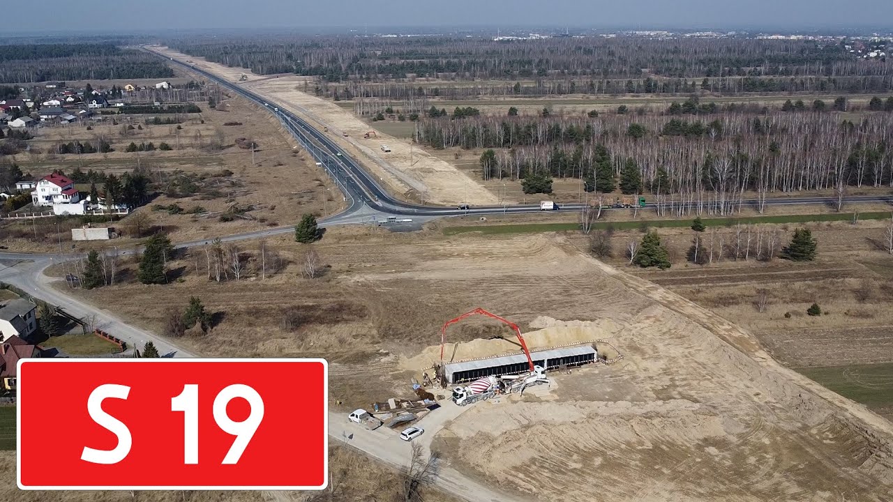 BUDOWA S19 LUBLIN - LUBARTÓW | MARZEC | PRZELOT NAD BUDOWĄ | Via Carpatia | obwodnica Niemiec | DK19