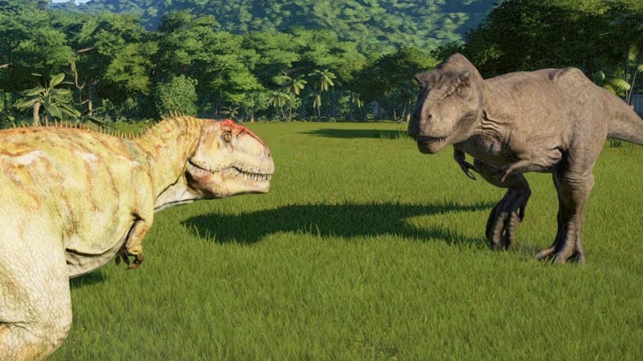 Giganotosaurus(Modified) VS T-Rex, I-Rex, I-Raptor, Spinosaurus and Carnotaurus