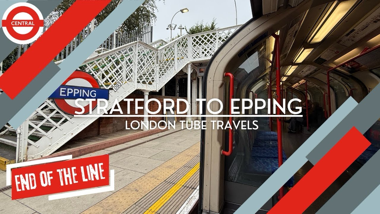 Journey to the END of the Central Line - Stratford to Epping - London Underground POV Journey
