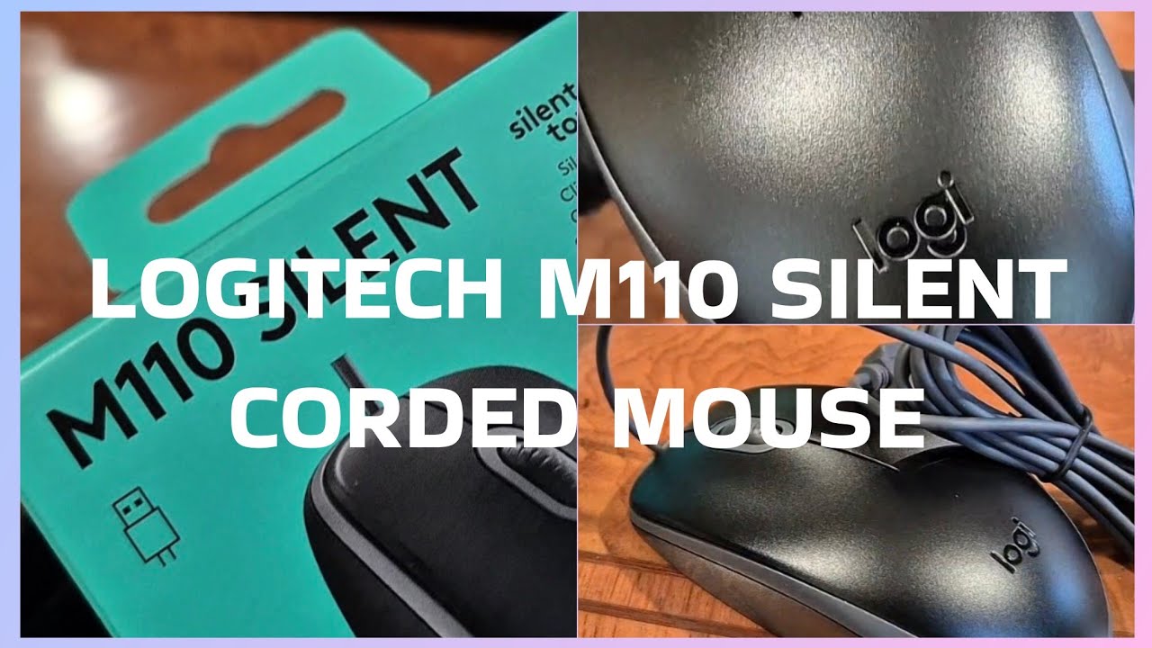 LOGITECH M110 SILENT CORDED MOUSE:COMPUTER MOUSE/UNBOXING #computermouse 