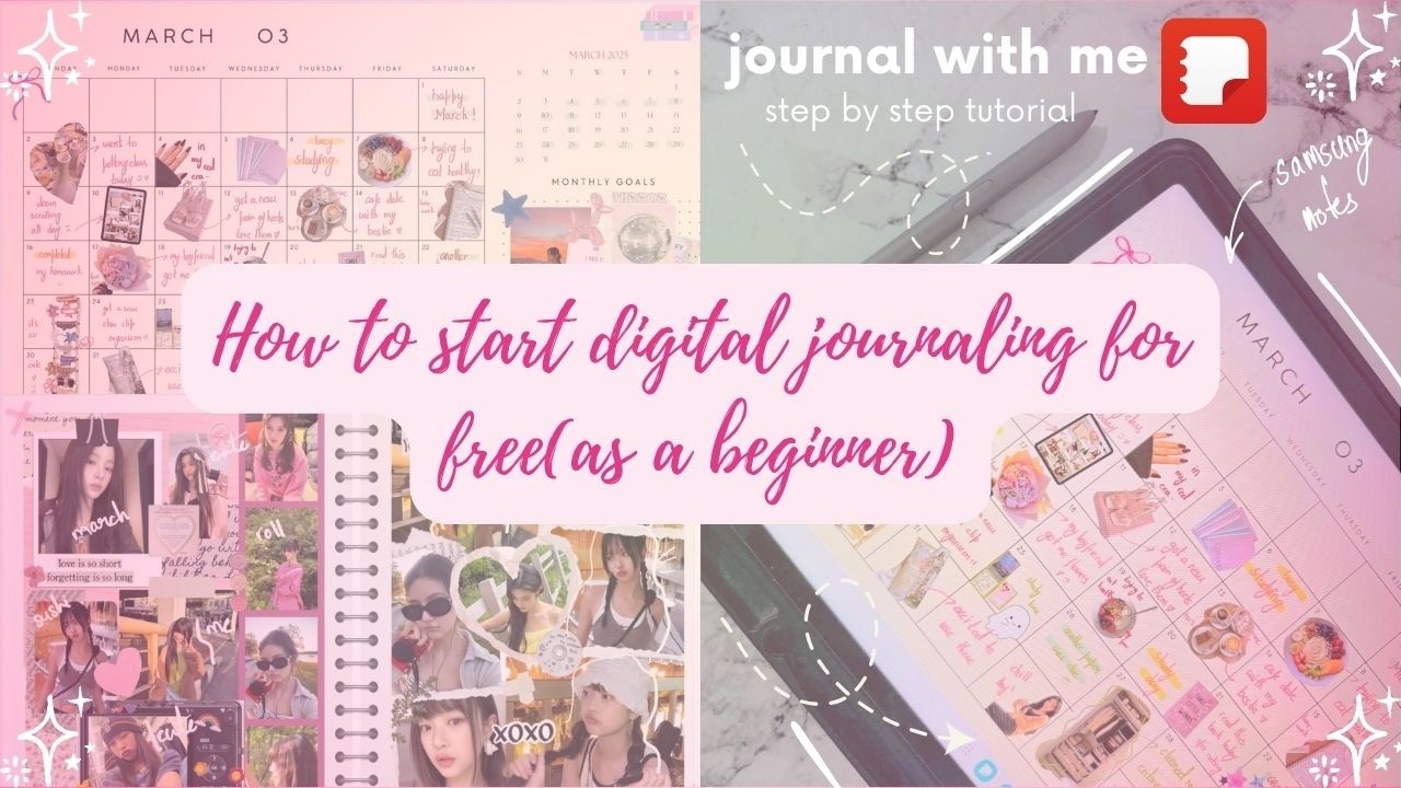 How to Start Digital Journaling in Android | Journal with Me + Free Digital Planner 🎀🩷