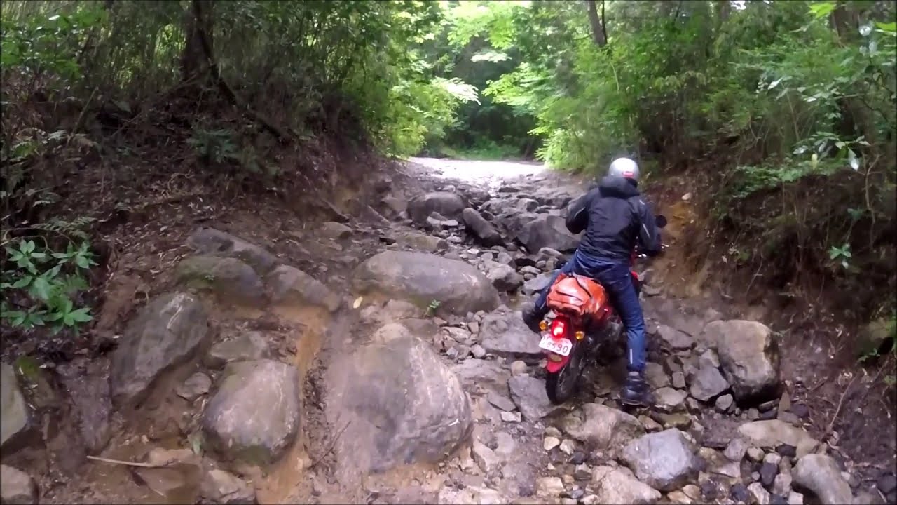クロスカブ110(125)で林道 ガレ場を楽しむ JA10 JA45