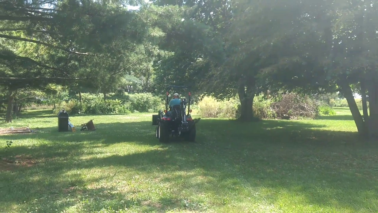 Justin's new Yanmar SA424 with bucket and backhoe
