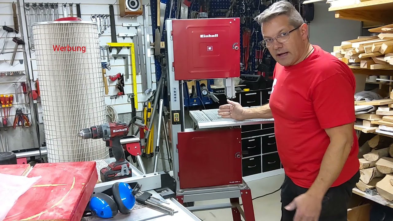 Einhell Bandsäge TC-SB 305 U Sägeband tauschen mit Einhell Harry
