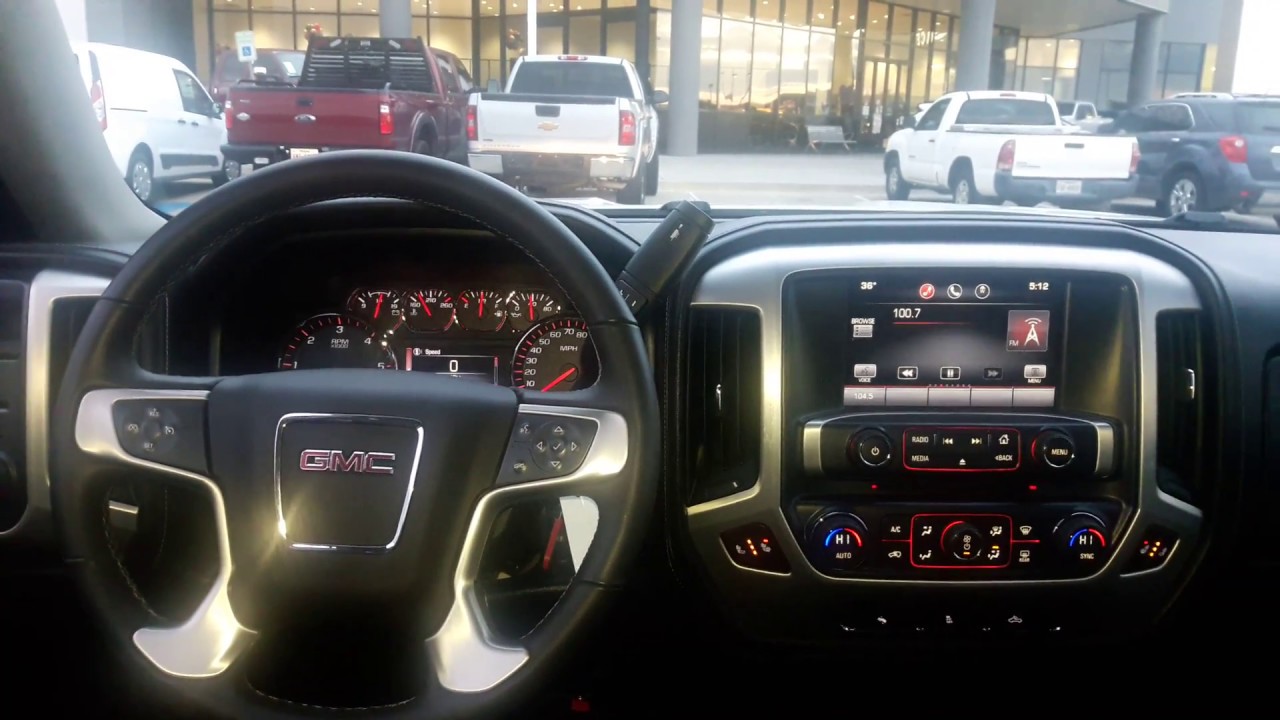 2014 GMC Sierra  SLT start up engine and full tour