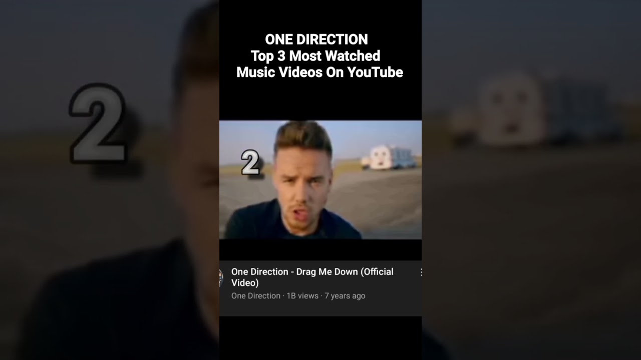 One Direction Top 3 Most Watched Music Videos On YouTube 😮