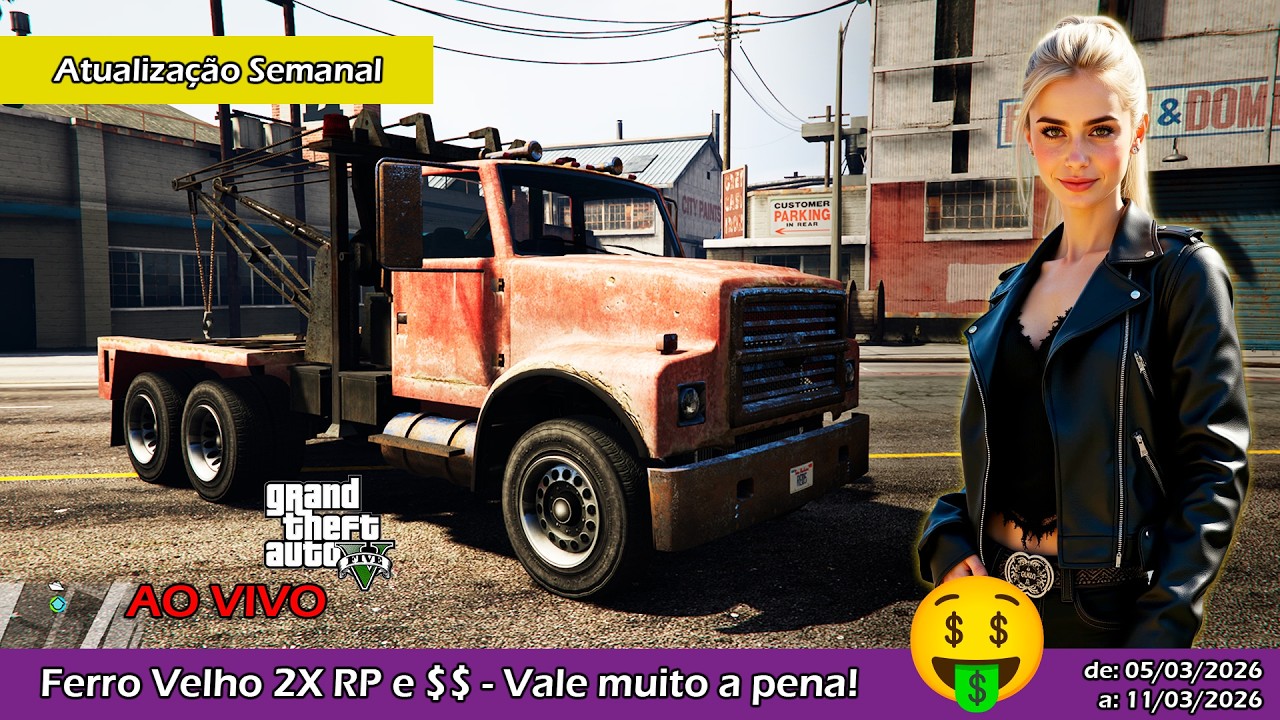 Ferro Velho 2x RP e $$ Atualização Semanal do #gtaonline