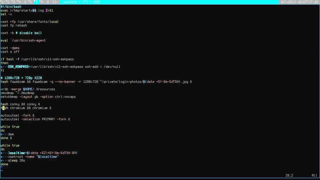Walking through my ~/.xinitrc