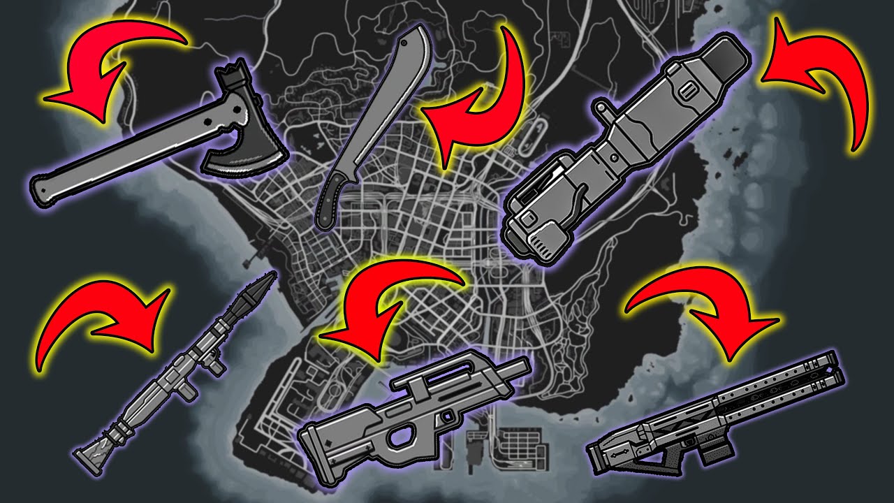 GTA 5 - All Secret Rare Weapon Locations (Rail Gun, Sniper Rifle & more)