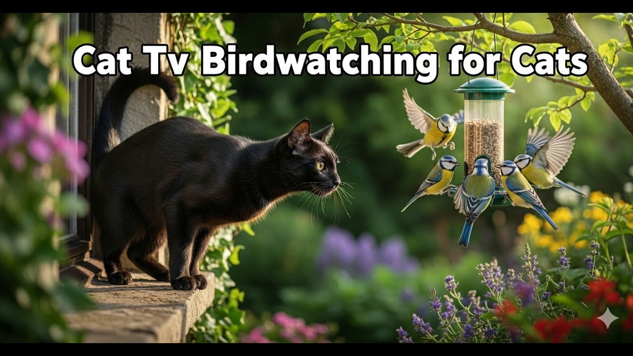 🐦 Bird Watching for Cats – Cat TV, Indoor Cat Entertainment & Mental Stimulation | Feathers & Flicks
