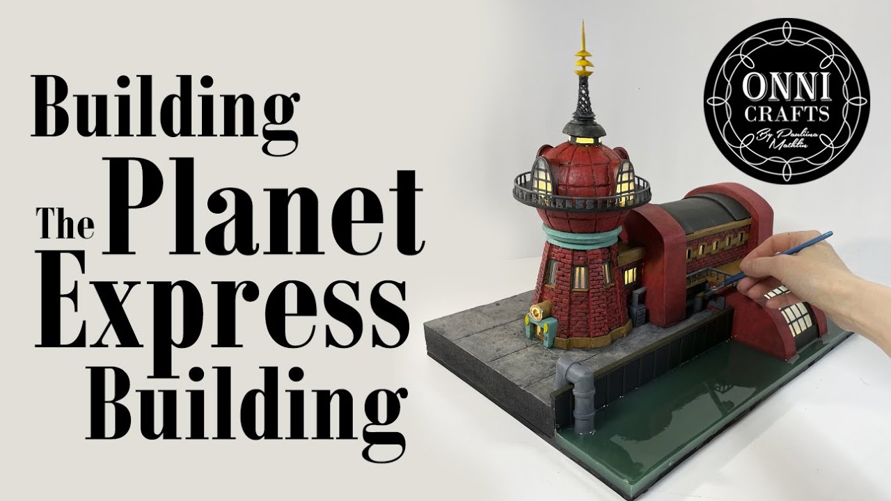 Building The Planet Express Building from Futurama // Scratch build