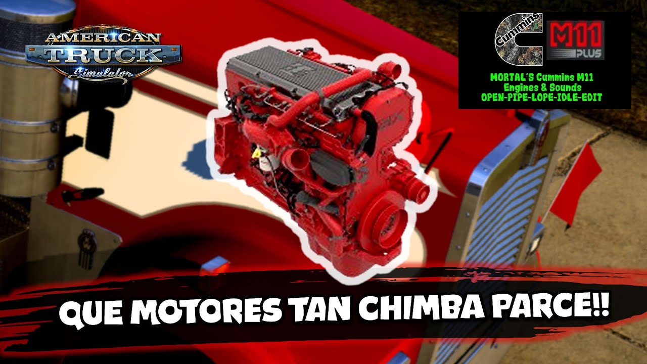 ESPECTACULAR MOD DE MOTORES CUMMINS M11 GRATIS DE WORKSHOP ATS 1.53 #modsats #ats #gaming