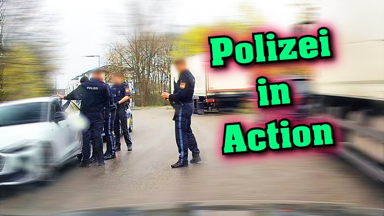 Zugriff der Polizei, ohne R&uuml;cksicht nach links, Fuchs und Igel | Dashcam Stories #198