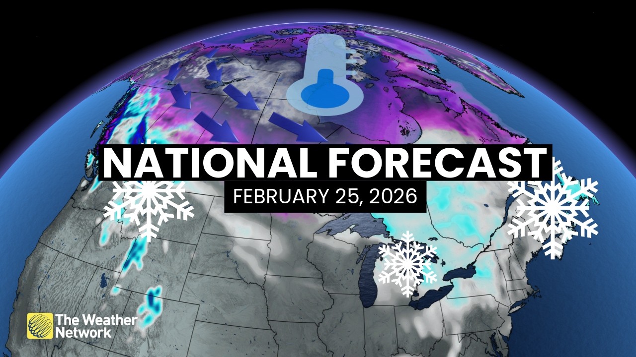 Canada's National Forecast - February 25, 2026 | #weatheram