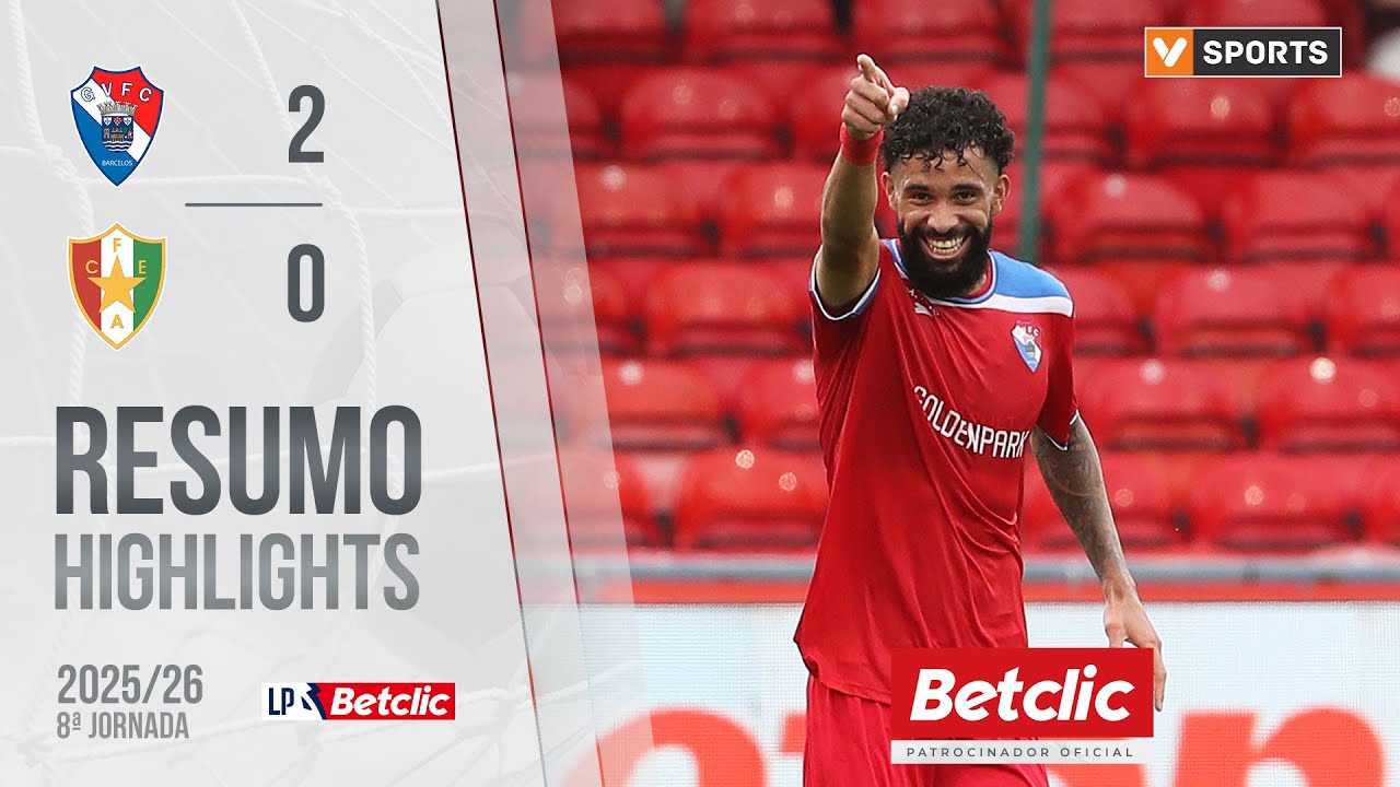Resumo: Gil Vicente 2-0 Estrela Amadora (Liga 25/26 #8)
