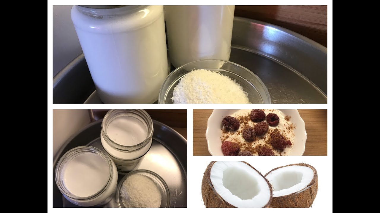 Kokosmilch, Kokossahne, Kokosjoghurt einfach und günstig selber machen