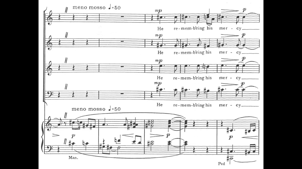 Herbert Howells - Magnificat (York Service) (score video)