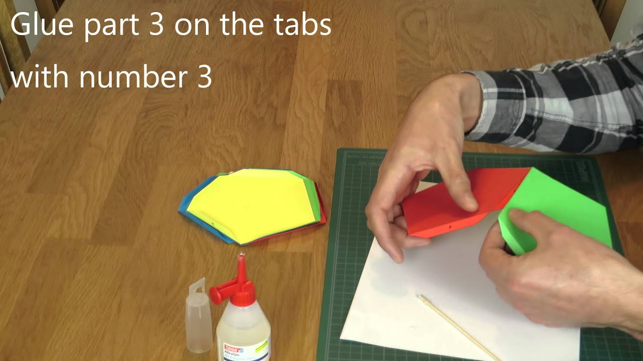 Large Paper Dodecahedron Tutorial