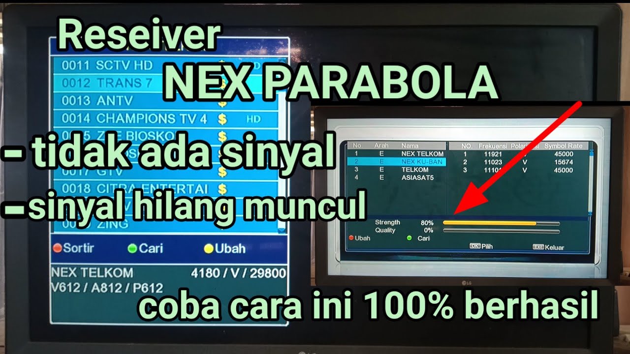 Cara mengatasi NEX PARABOLA tidak ada sinyal