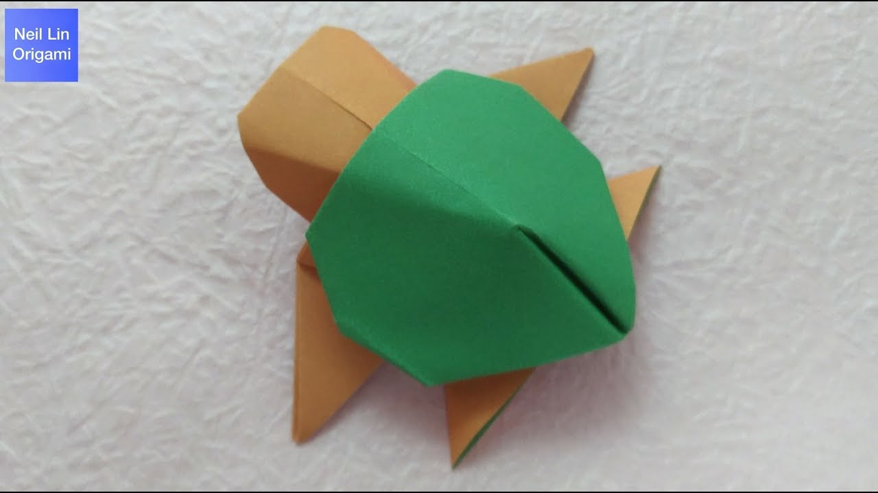 Как сделать оригами черепаху. Черепаха из бумаги (Origami turtle tutorial)