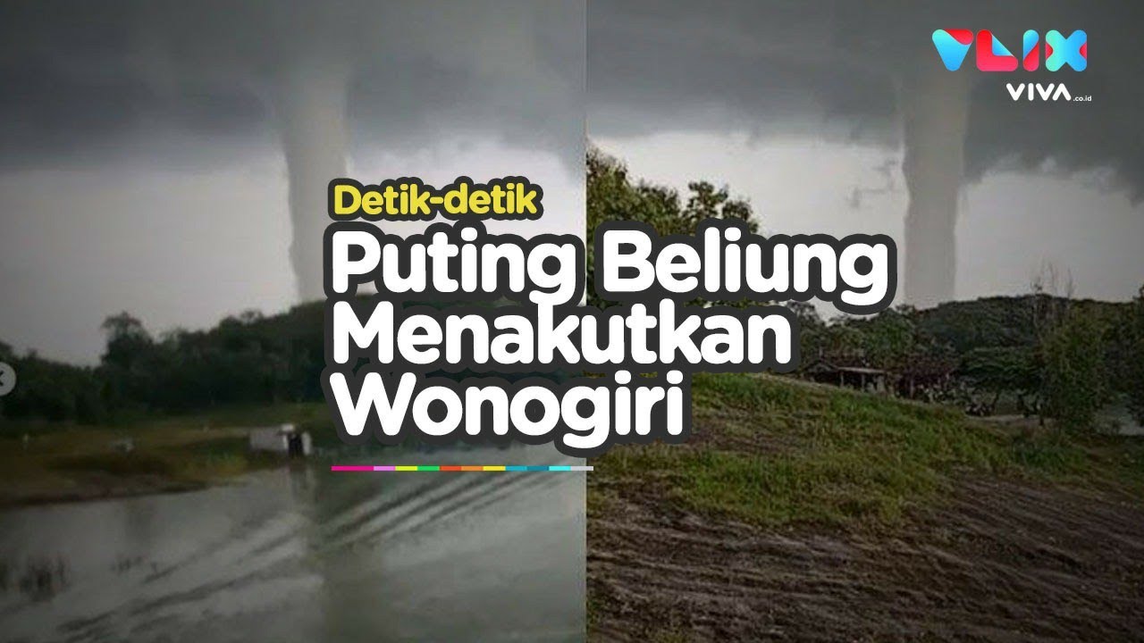 Puting Beliung Dahsyat Terekam di Waduk Gajah Mungkur Wonogiri