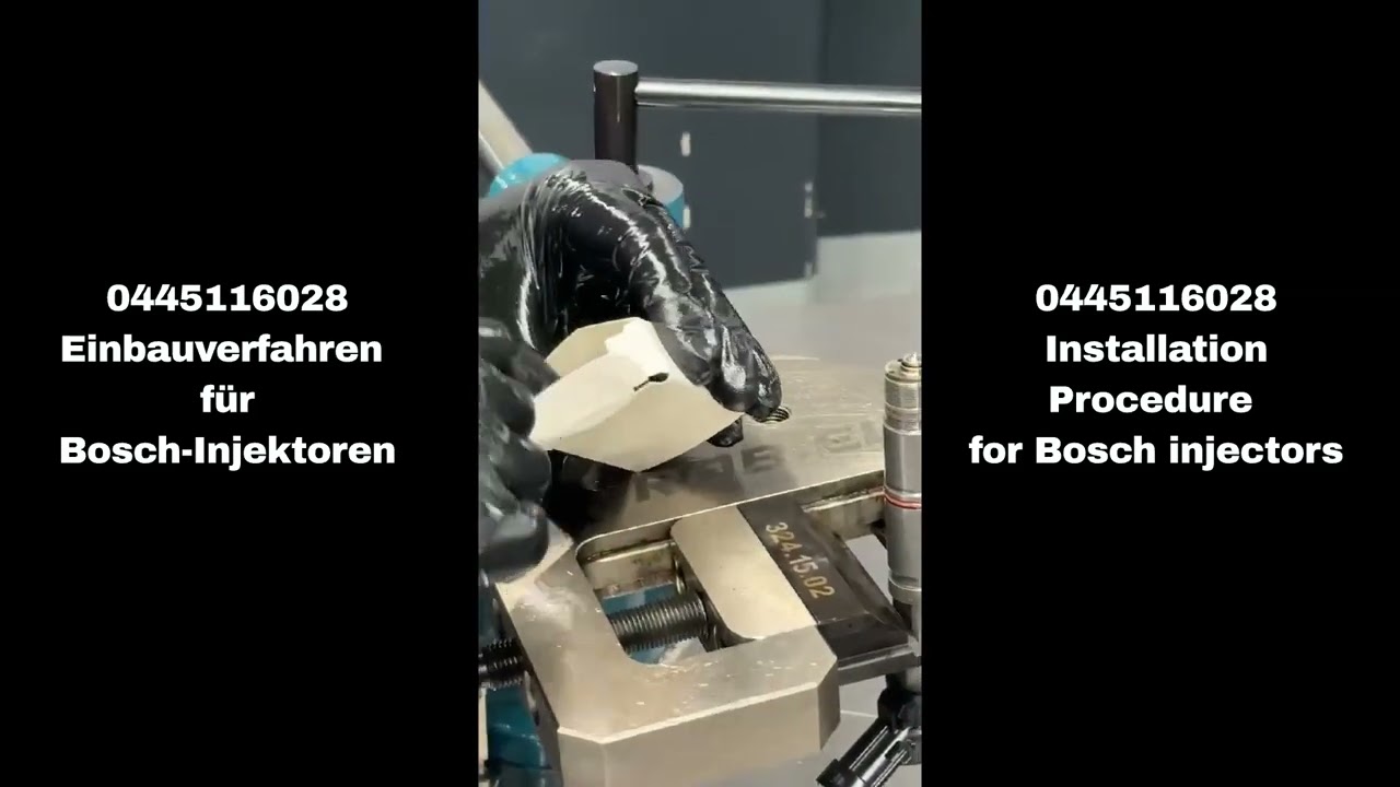 0445116028 Demontage- und Montageverfahren f&uuml;r Bosch-Injektoren #bosch #einspritzd&uuml;sen #injectors