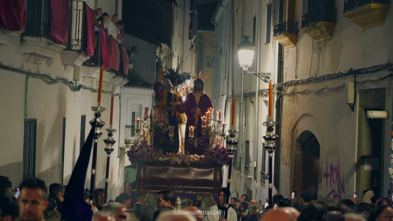 Recogida de la Hermandad de la Salud. Lunes Santo 2024. Cáceres