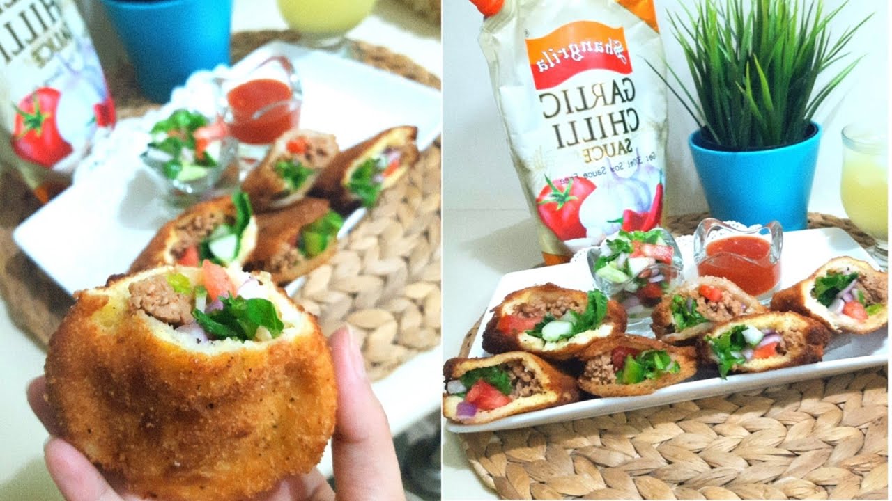 Bread Pocket Recipe | With Mince and Salad Filling | Snack Time