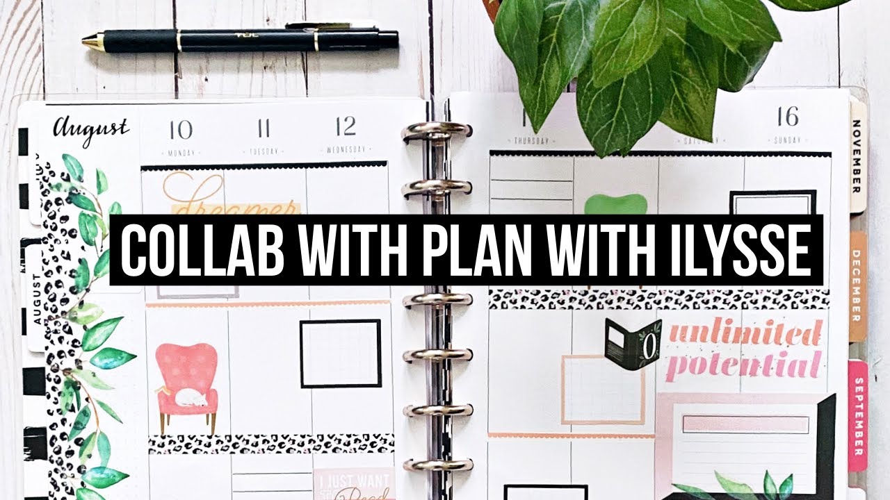 Plan With Me // Collab with Plan with Ilysse! // Chopped Challenge // Classic Happy Planner