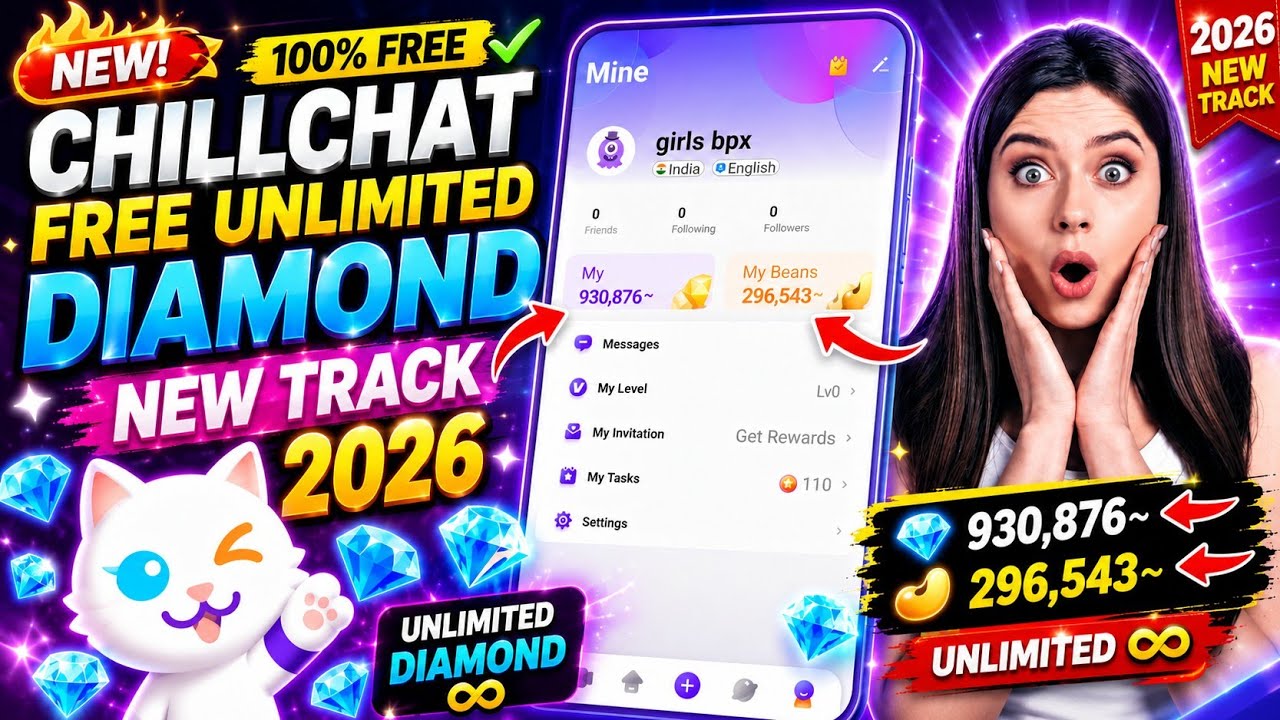 Chillchat app free diamond trick 2026 | Chillchat app unlimited free coins | Chillchat free Beans 