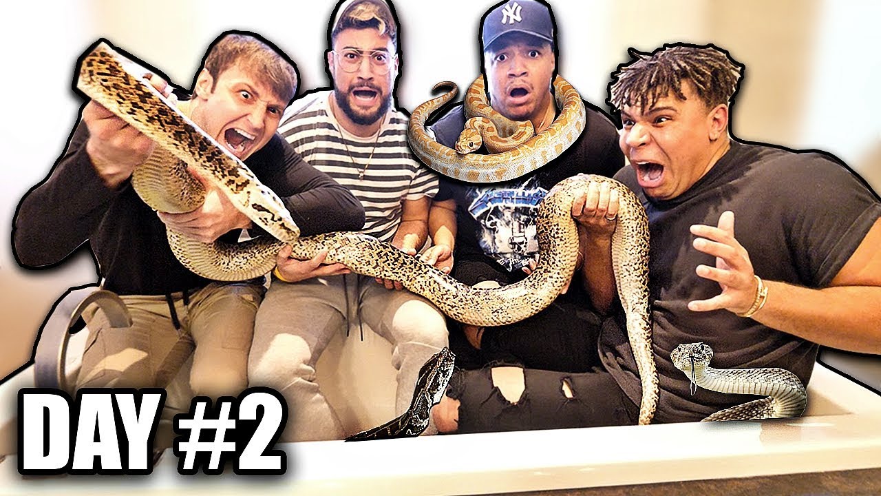 Last To Leave SNAKE BATH WINS $10,000 - Challenge
