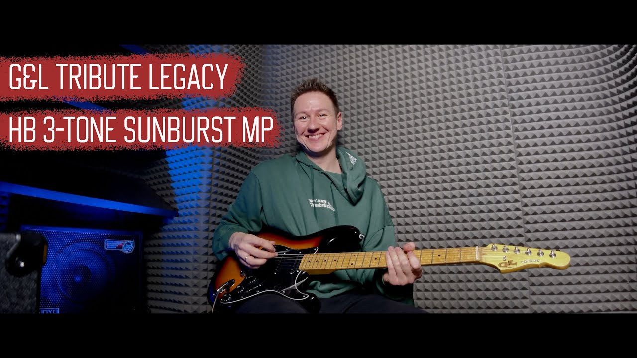 G&L Tribute Legacy HB 3-Tone Sunburst MP