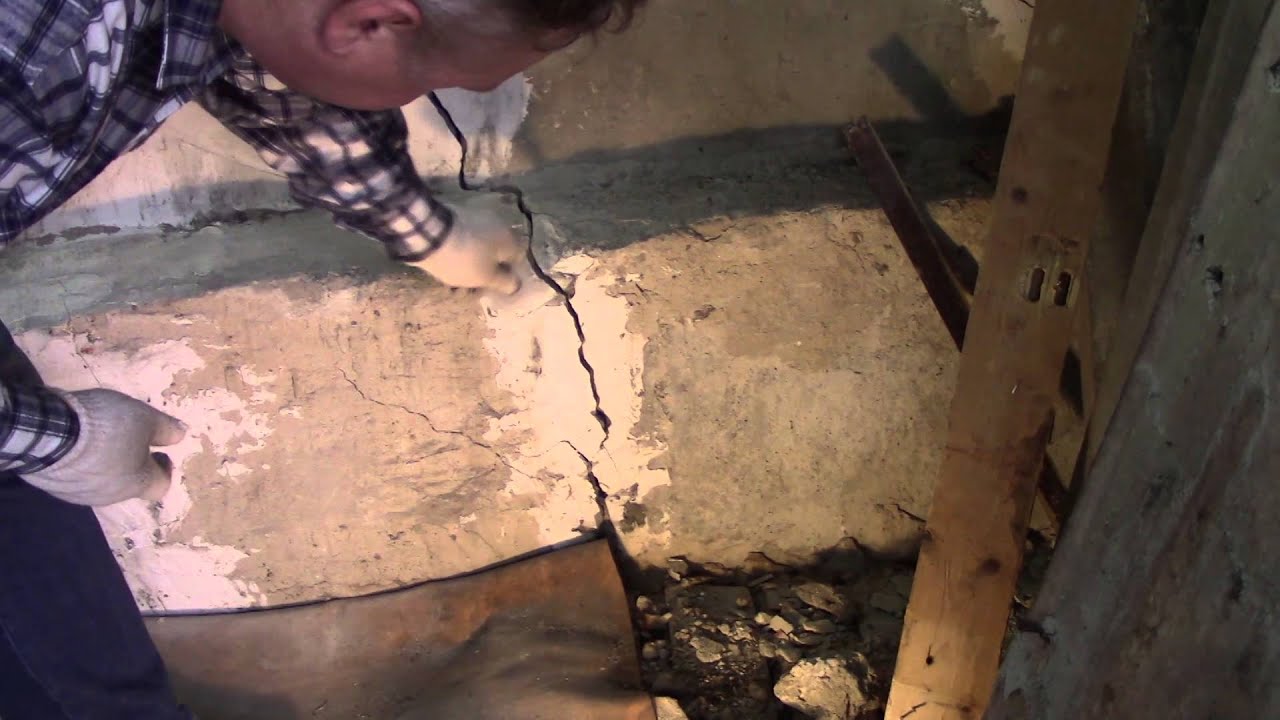 Заделка трещины в стене гаража своими силами