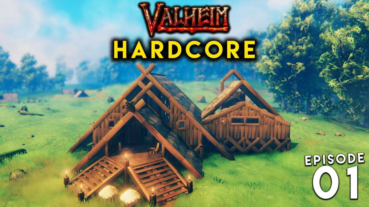 Серия НОВЫЙ ХАРДКОРНЫЙ РЕЖИМ Valheim - Эпизод 1
