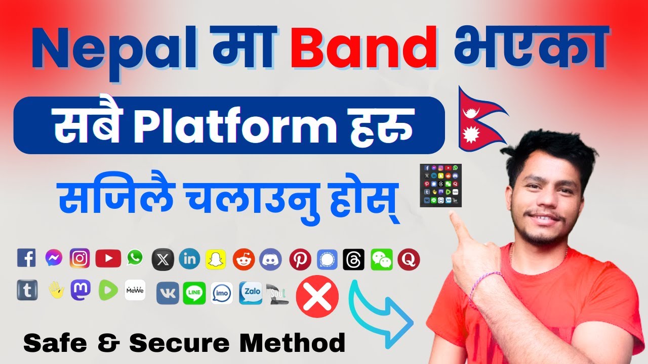 How to Use/Open Facebook, Messenger WhatsApp, YouTube & All Social Media After Band in Nepal 2026