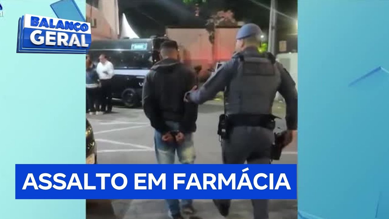 Assaltantes disfarçados de entregadores invadem farmácia em Osasco (SP)