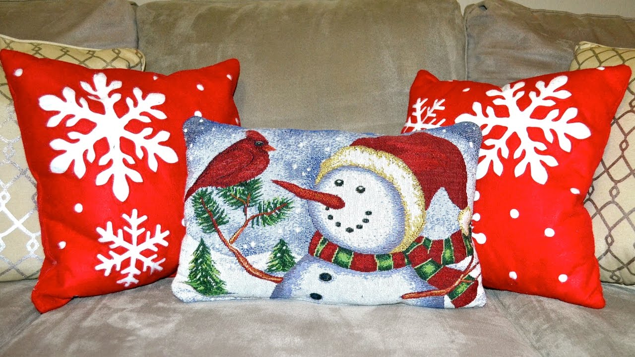 DOLLAR TREE DIY CHRISTMAS HOME DECOR! PILLOW AND PICTURE FRAME! UNDER $5!