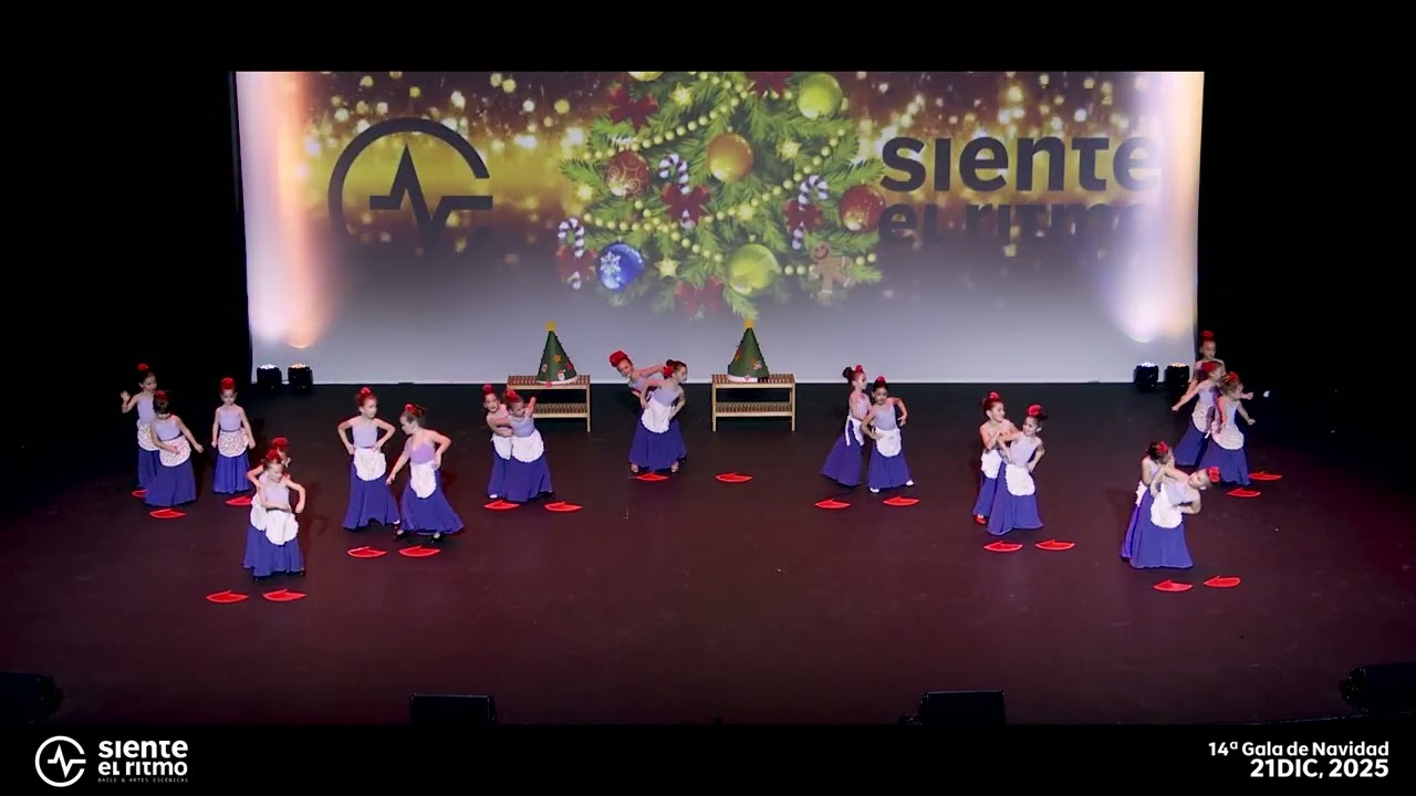 Gala de Navidad 2025 – Siente el Ritmo. Grupo de sevillanas y rumbas · Profesora Jessica Prieto.
