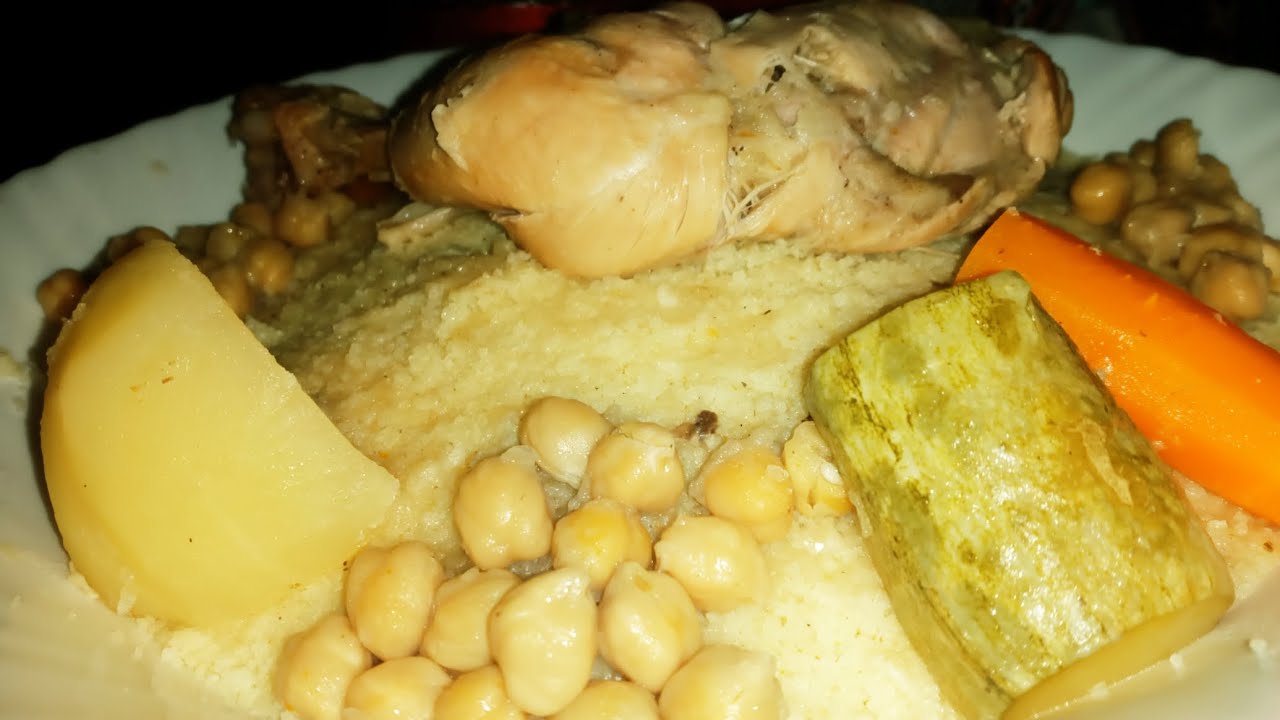 كسكسي أبيض بالدجاج والخضر🍗🥕🥔+ تعلمي تفوري الكسكسي خطوة بخطوة ولا أسهل 👌والبنة روعة😋
