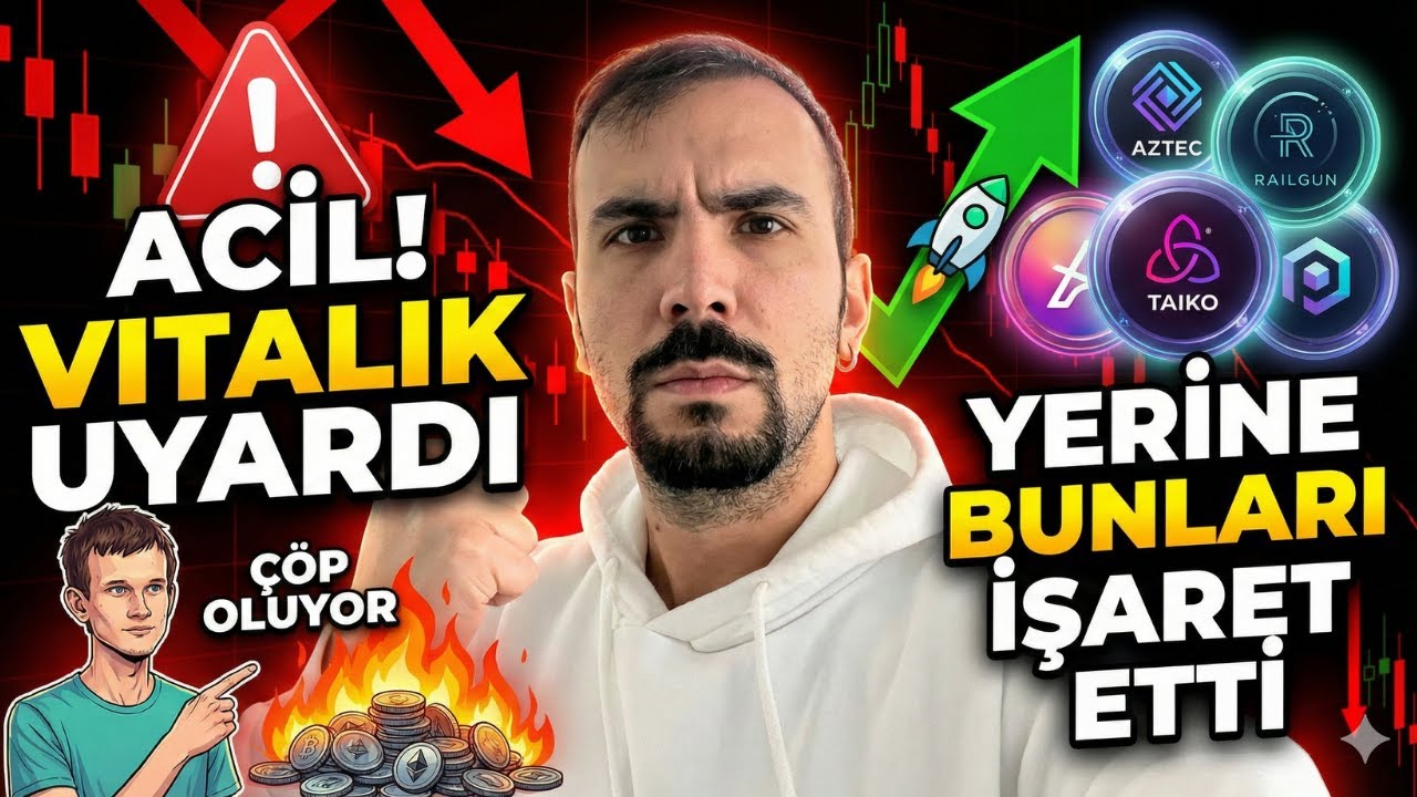 🚨 ACİL! VITALIK UYARDI: Bu Altcoinler &Ccedil;&Ouml;P OLUYOR! Yerine BUNLARI İŞARET ETTİ 🚀