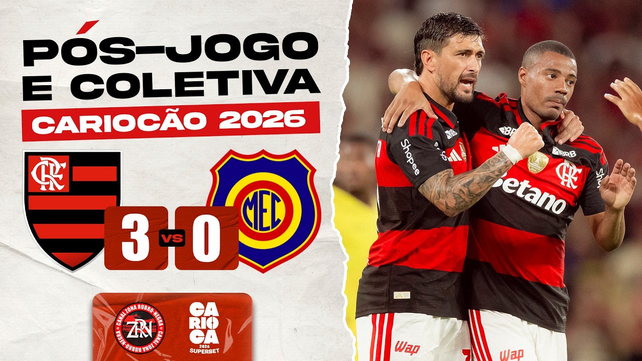 FLAMENGO X MADUREIRA | CARIOCÃO 2026 | PÓS-JOGO E COLETIVA (AO VIVO)