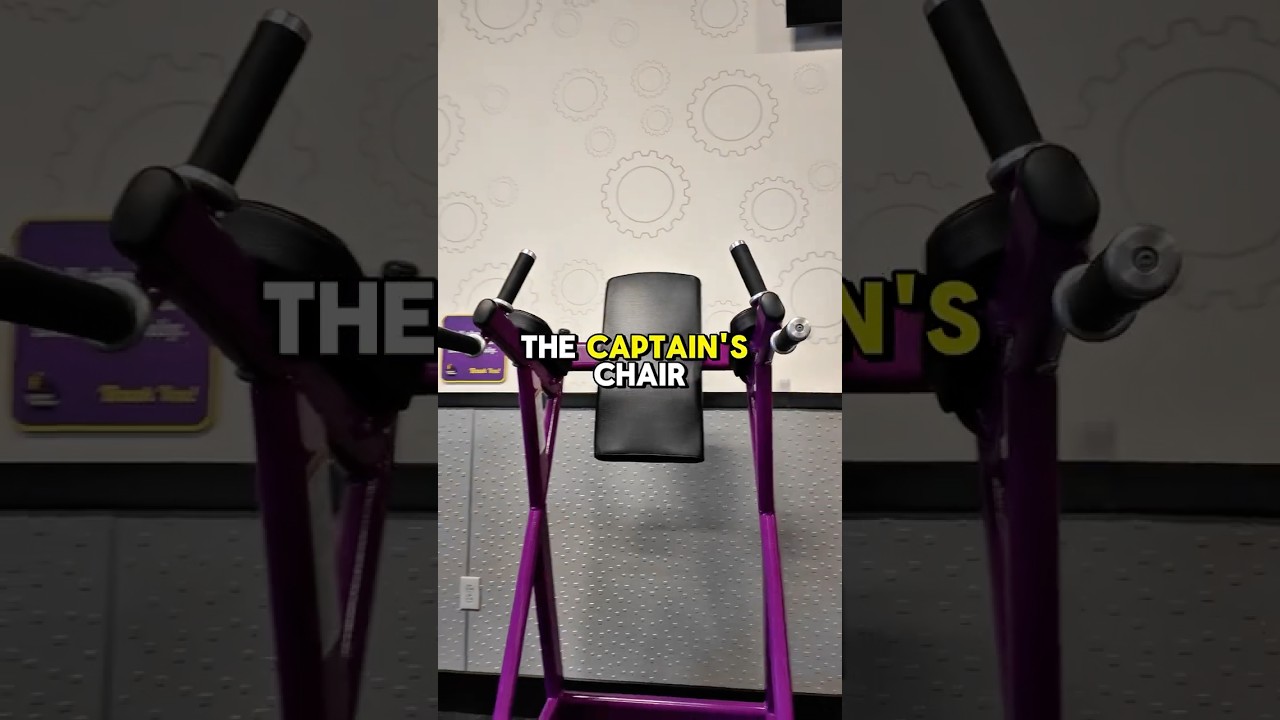 CAPTAIN'S CHAIR FOR KNEE RAISES & LEG RAISES TUTORIAL 💪🏼 // Try this out. #abworkout #planetfitness