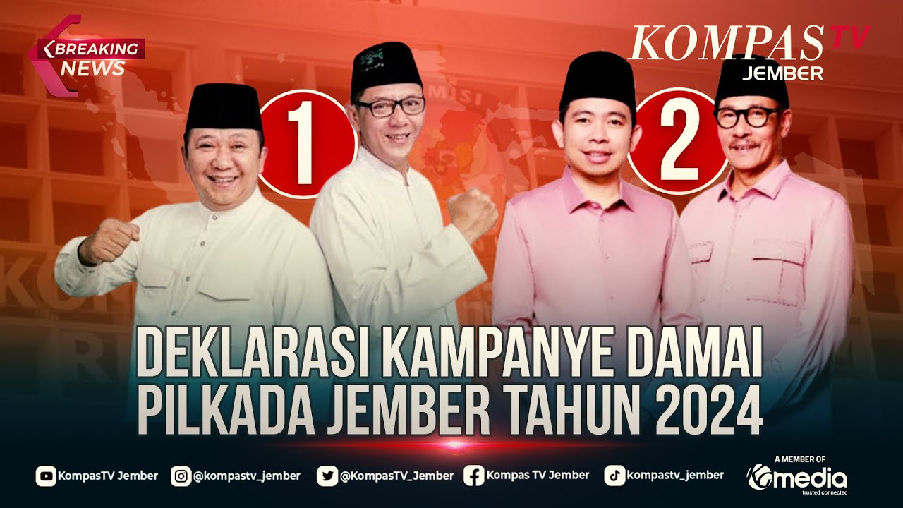 [LIVE] Deklarasi Kampanye Damai Pemilihan Bupati dan Wakil Bupati Jember 2024