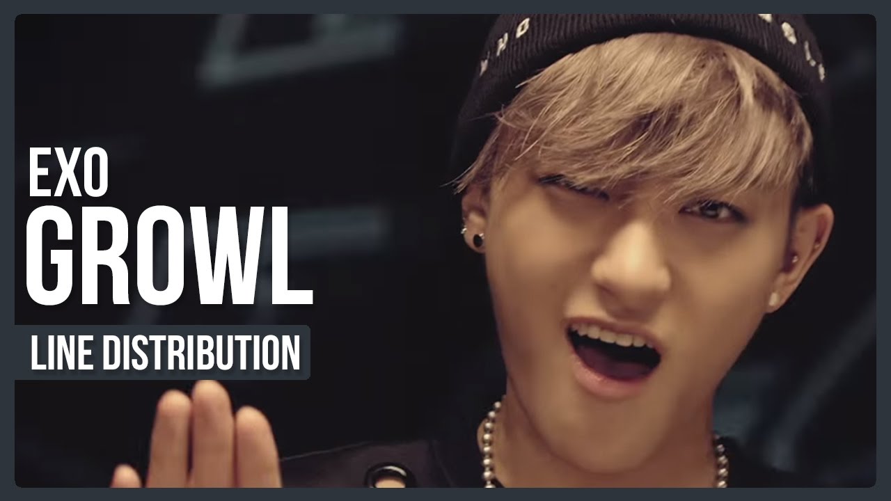 EXO - Growl Line Distribution (Color Coded)