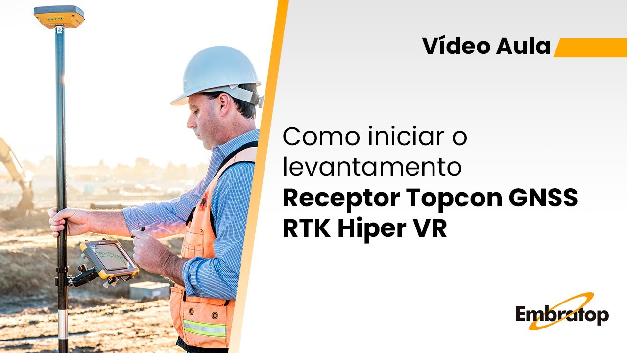Como iniciar o levantamento - Receptor Topcon GNSS RTK Hiper VR