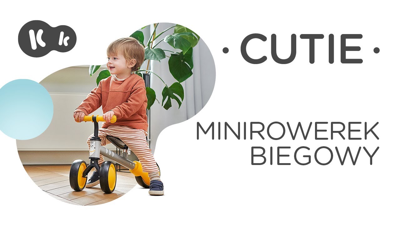 Rowerek CUTIE Kinderkraft | Minirowerek biegowy | Jeździk | Pchacz